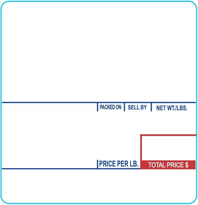 Print.Save.Repeat. 58mm x 60mm Labels for CAS Scales (8020) | 40mm Core | 6,000 Labels | 12 Rolls of 500