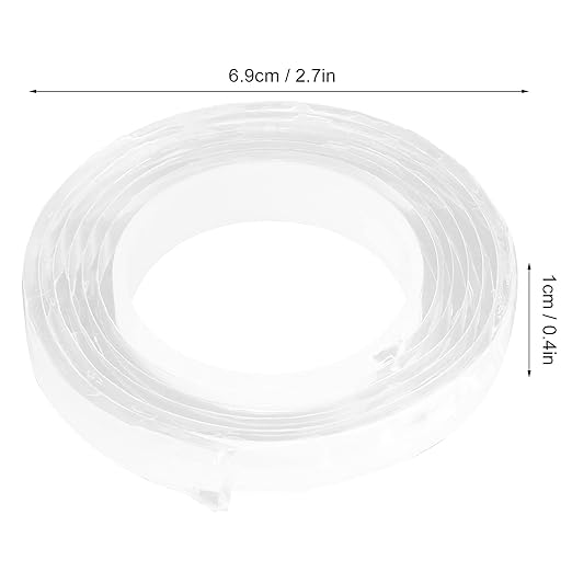 Double Sided Tape 10Pcs Transparent, Washable, Reusable Adhesive Tape Fasteners - Strong Adhesion, No, Ideal for Fixing Items