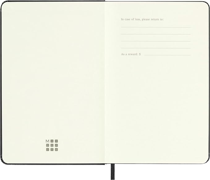 Moleskine Classic 12 Month 2025 Weekly Horizontal Planner, Hard Cover, Pocket (3.5" x 5.5"), Black, 144 pages