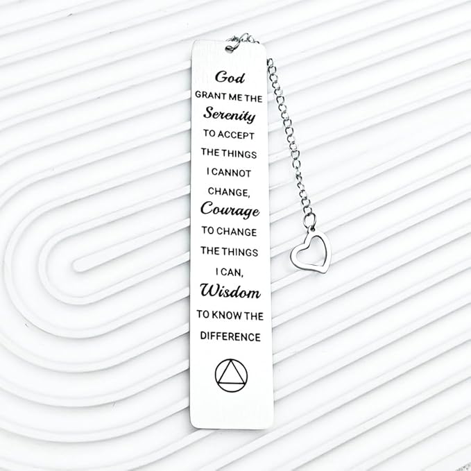 Serenity Prayer Gifts Bookmark for Men Women God Grant Me the Serenity Book Marks Religious Christian Gift Sobriety Gifts Bookmarks for Women Men Get Well Soon Recovery Gifts