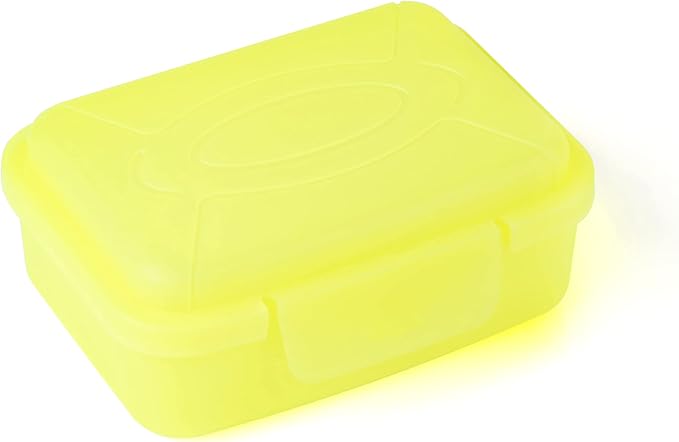 Mintra Home Utility Boxes - 150ml YELLOW - 6 Pack - (3.74inW x 2.83inD x 1.49inH) - great utility box, storage box for crafts and other small items