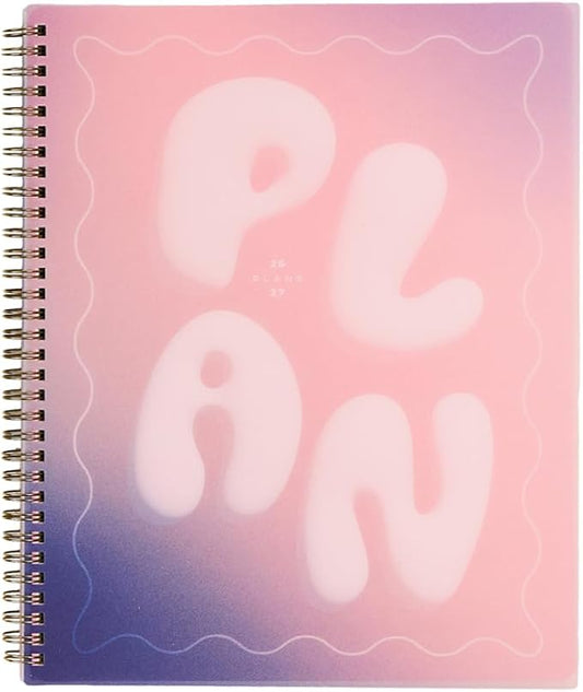Organized by Happy Planner Twin-Loop Dated 12-Month July 2026–June 2027 Academic Planner, Big Size, 8.5" x 11", Academic Layout, Bold and Bubbly