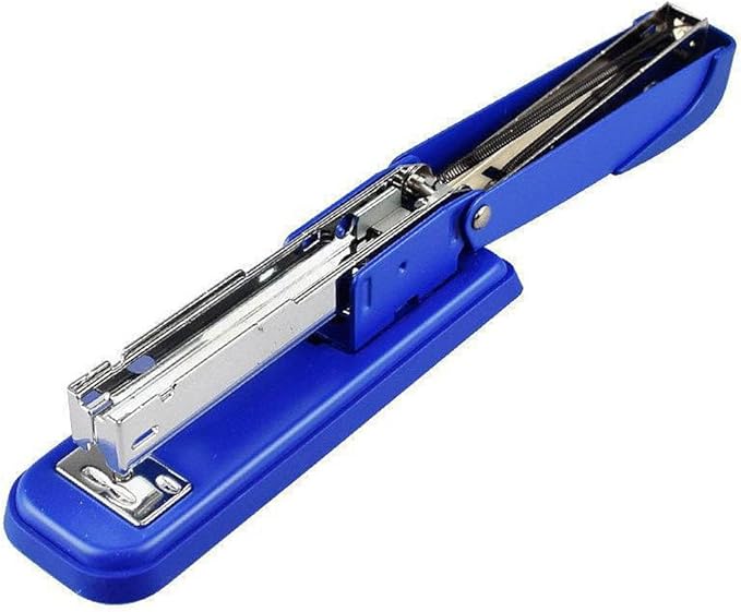 Desk Stapler Student Stapler Desktop Stapler Binding Machine Practical Office Tool Suitable for Office Document Binding Blue Can Be 25 Sheets Capacity School Supplies (Color : Blue)
