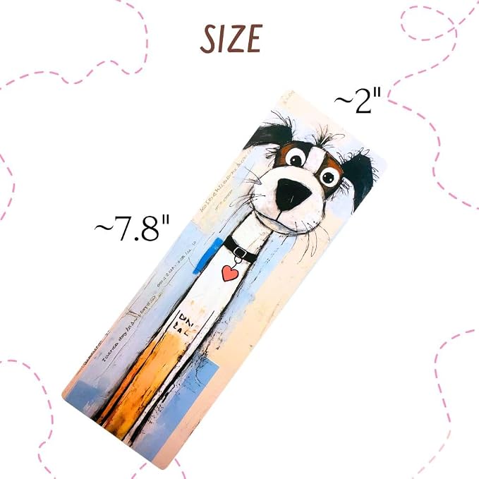 Dog Animals Bookmarks 10PC Cute Office School Stationery for Reading Men Women Kids Gift Set Kawaii Book Accessories Page Holders Student Gifts from Teacher Bulk Birthday Present Ideas