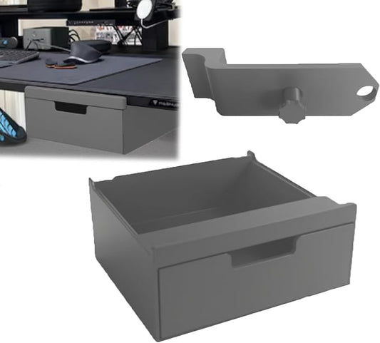 Magnetic Drawer for Secretlab Magnus Organizer Desk,Under Desk Storage Large Tray Compatible with Magnus Pro/XL,Strong Magnetic Mount,Space-Saving Design,23x23x7.3cm (Grey)