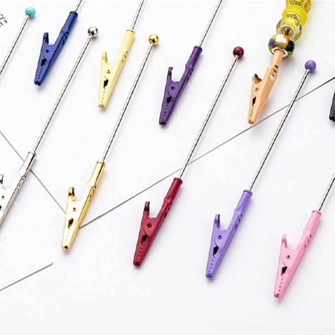 Metal Wire Alligator Clip, Metal Note Clip, Long-Tailed Alligator Clamp Photo Holder Clip for Card, Memo Holders Desk Accessories and Workspace Organizers