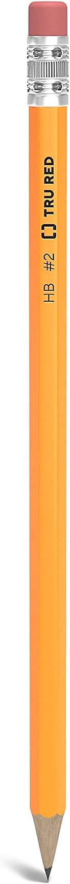 TRU RED Wooden Pencils, #2 Lead, Pre‑Sharpened, 48 Pack – Classroom‑Ready Writing Pencils for School & Office Use