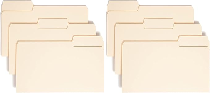 Smead SuperTab File Folder, Oversized 1/3-Cut Tab, Legal Size, Manila, 100 Per Box (15301) (Pack of 2)