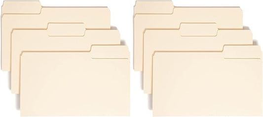 Smead SuperTab File Folder, Oversized 1/3-Cut Tab, Legal Size, Manila, 100 Per Box (15301) (Pack of 2)