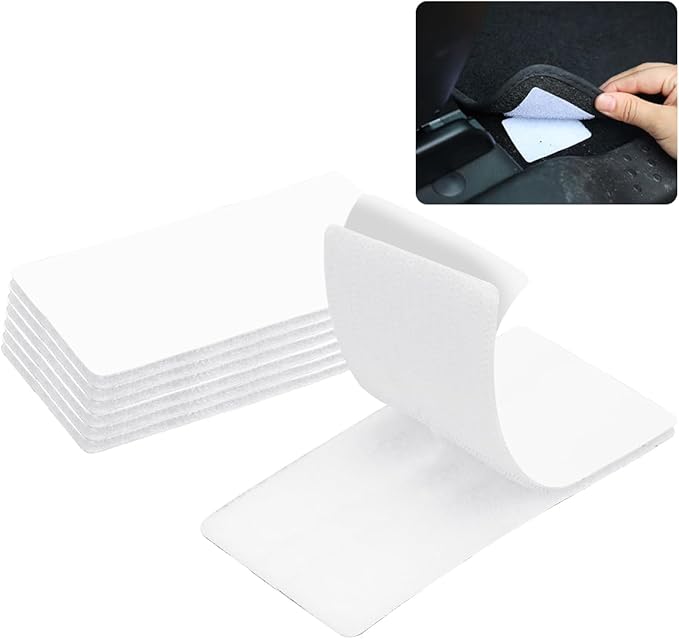 2024 Upgrade Hook and Loop Fastener Strips with Adhesive,Mounting Tape Heavy Duty Adhesion,Self Adhestive Hook and Loop Strips for Home and Office, Double Sided Adhesive Strips 16 Sets 4×2inch White