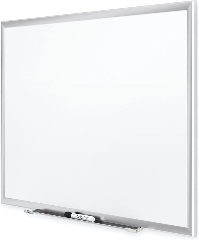 Quartet Magnetic Porcelain Whiteboard, 5' x 3' White Board, Premium, Duramax, Silver Aluminum Frame (2545)