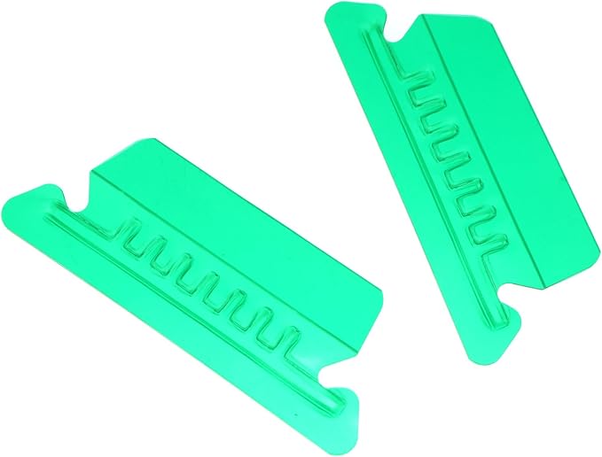 50PCS 2 Inch Green PVC Hanging File Folder Tabs with Paper Insert Office Product Interior Folder Indexing Tool