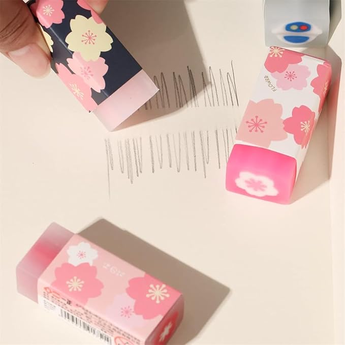 Eraser CuEraser Cute Erasers Plastic Rubber Eraser for School Office Pencils Painting 6PCS