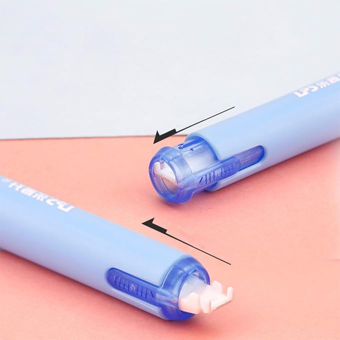2 PCS Correction Tape Refills, Thickened Film Replacement for Pen-Style Correction Tape Eco-Saving(White Refill)
