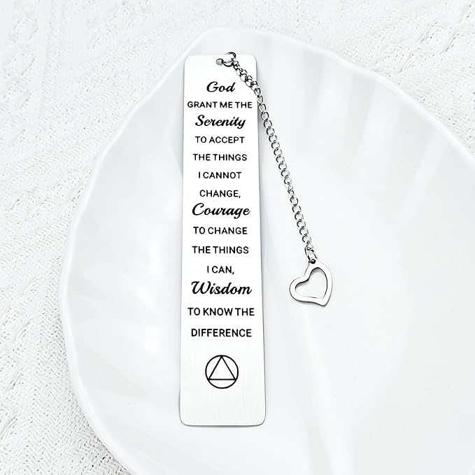 Serenity Prayer Gifts Bookmark for Men Women God Grant Me the Serenity Book Marks Religious Christian Gift Sobriety Gifts Bookmarks for Women Men Get Well Soon Recovery Gifts