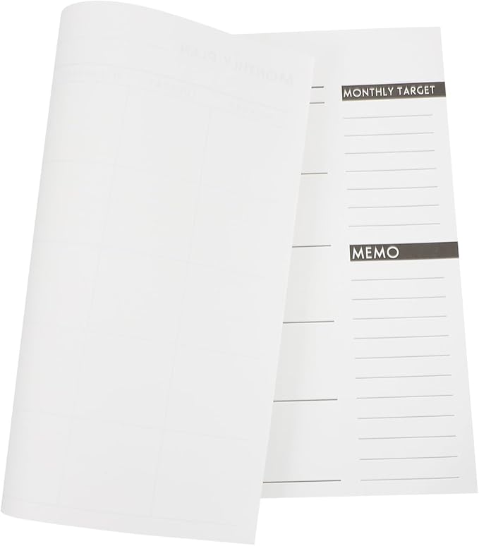 KALLORY Simple Month Schedule Work Planner Notepad Monthly Scheduler for Students Office and Home Use Practical Desk Calendar for Study and Work Organization