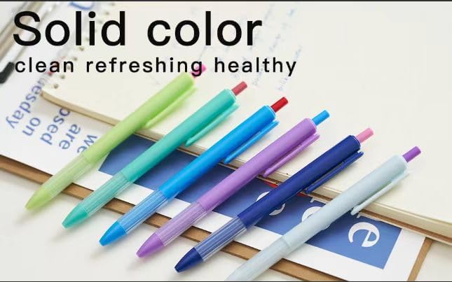 12pcs 1.0mm Black Ink Pens, Smooth Writing Ballpoint & Semi Gel Pens, Soft Silicone Grip Gel Ink Pens, Office School Supplies, Desk Accessories, Personalized Gifts for Men, Dozen Box