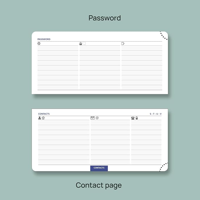 POPRUN 2026 Pocket Monthly Calendar (Jan - Dec), Slim Mini Size-3" x 6.75", 2026 Small Monthly Planner for Purse with Tear-Off Corners, Leather Soft Cover - Black