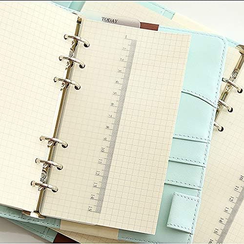 Zelten Refills/Loose Leaves for B5 Cover Ring Binder/Personal Organizer/Planner(B5 9 Holes, Today Ruler 01 Gold)
