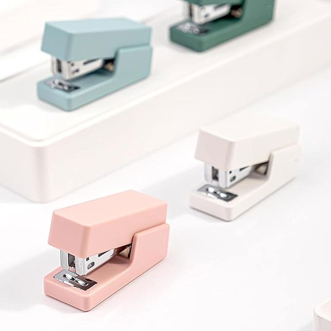 Liudan Stapler Mini Stapler Machine with Staples 24/6 26/6 Fashion Paper Stapler for Stationery Office Accessories School Supplies Office Stapler