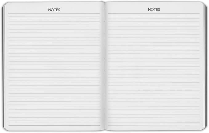 Harbor Weekly Journal Notebook Planner 2027 - Lined, Durable Faux Leather, Softcover, 176 Quality Pages - For Men and Women, For Writing, Work & Travel - Leida Pine - 9"x7"