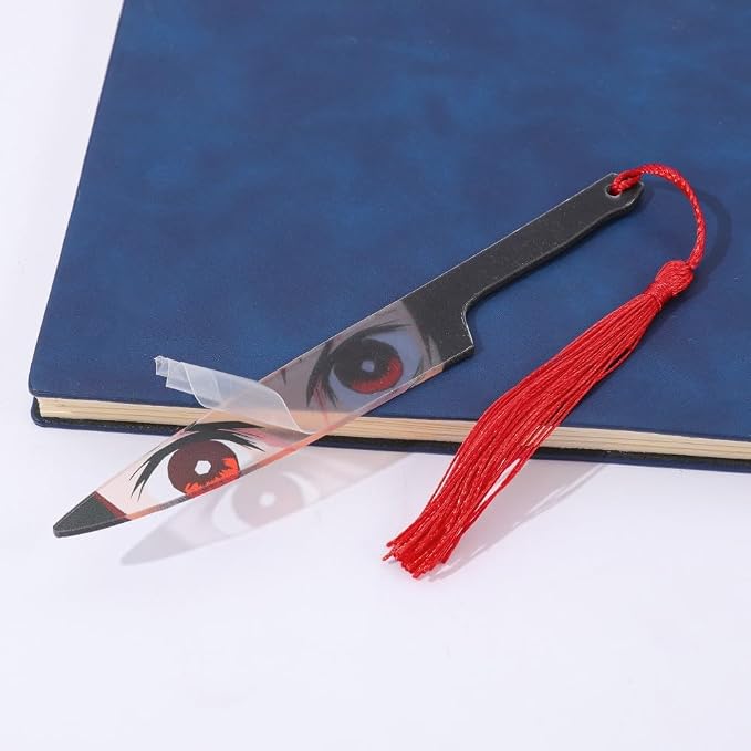 Anime Demon Kamado Acrylic Bookmark - Anime Tanjiron Zenitsu Giyuu Kyoujurou Figure Page Mark Reading Tool, Holiday Gifts for Reading Fans Book Lovers Bookworm (4PCS Set A)