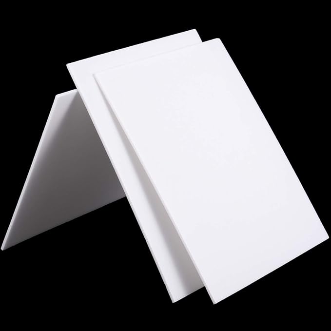 ZEONHAK 50 Pack 8 x 10 x 1/8 Inches Foam Boards, Multifunctional Foam Core Boards, White Foam Board Sheets for Crafts, Signboards, Display, School, Office, Sculpting, Art Projects