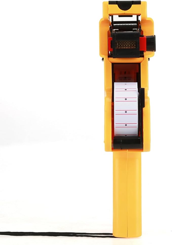 Marhynchus Price Tag Gun, 8 Digits Price Tag Gun Retail Pricing Labeller Kit Labeler with Label Rolls and Spare Ink (Yellow)