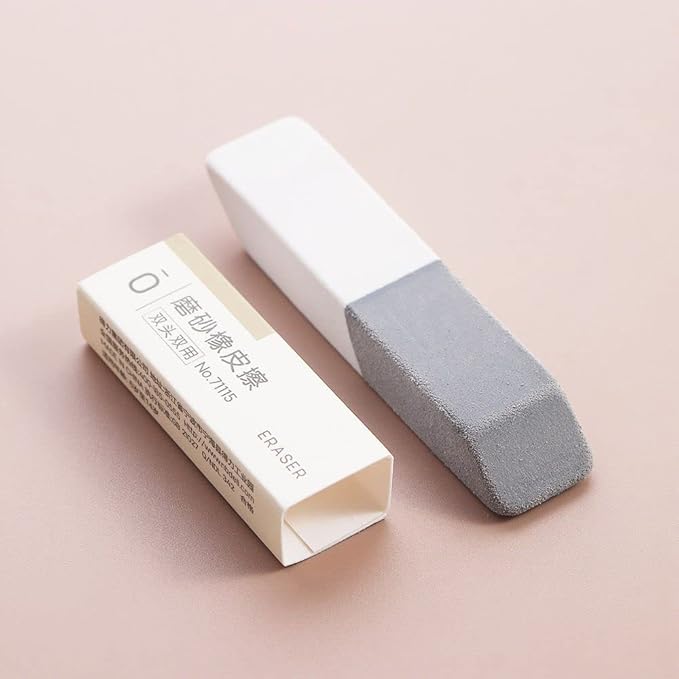 Frosted Eraser 5PCS Sand Matte Eraser Gel Pen Fountain Pen Ink Pen Eraser Stationery Correction Tools Office Supplies, 2.6 * 0.55 inch