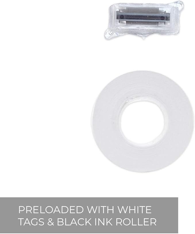 SBLabeler Price Gun/One Line Pricing Gun/Pre-Loaded Roll of White Labels and Instruction Sheet