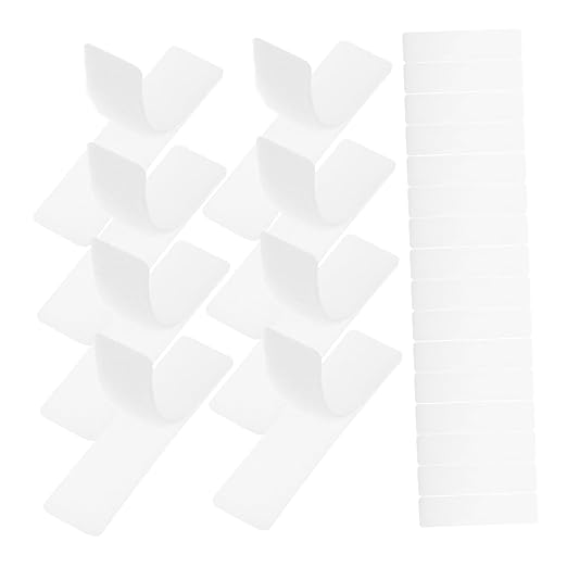 48pairs Heavy Duty Hook and Loop Fastener Strips Strong Adhesive Self-Adhesive Tape for Home Office School and Crafting Projects Mounting