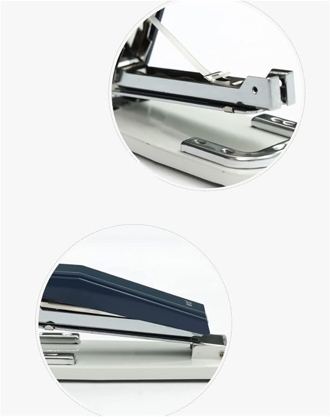 Desk Stapler Desktop Stapler Durable Rotatable Stapler 25-Page Capacity Multi-Function Office Stapler Dark Blue Free 1 Box of Staples School Supplies (Color : A)