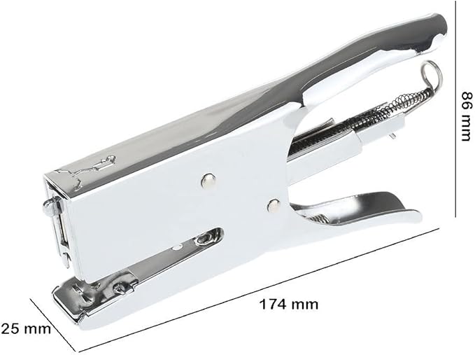KUYWLMKMZZ Desk Stapler Office Stapler Hand-held Stapler Can Hold 40 Pages Suitable for Office Document Binding and Finishing Portable Stationery Silver School Supplies (Color : A)