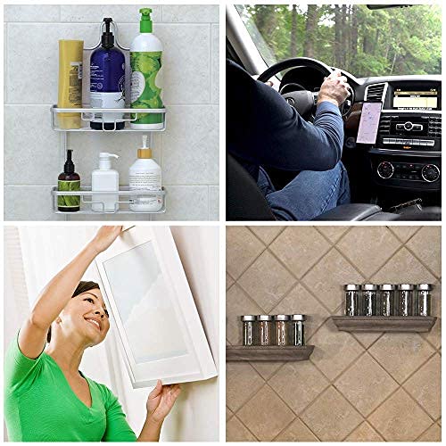 ALIEN TAPE Heavy Duty Double Sided Tape, Nano Tape, Feet Clear Adhesive Tape for Poster Photo Wall Decor As Seen on TV, (4 Rolls - 20 Feet Total)