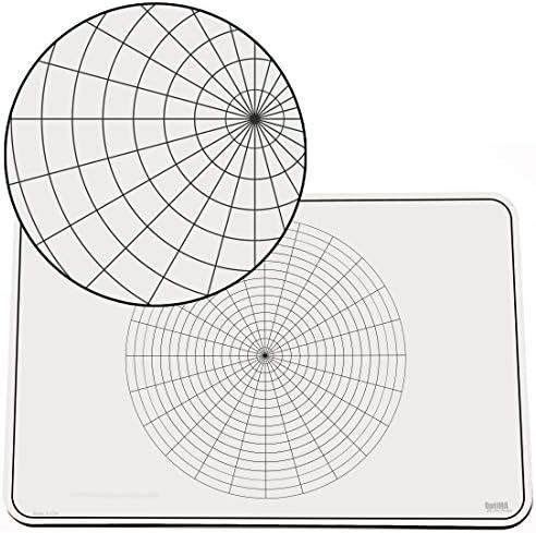Polar Grid Lap Board, 11" x 17" x 1/8" Double Sided Dry Erase, No Ghosting, Custom Lapboards & Made in The USA