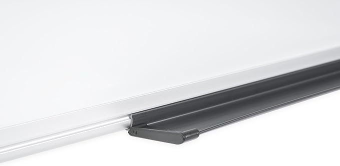 MasterVision Maya Series Magnetic Dry Erase Board, Laquered Steel Whiteboard, Snap-On Marker Tray, Wall Mounting Kit, 18" x 24", Aluminum Frame