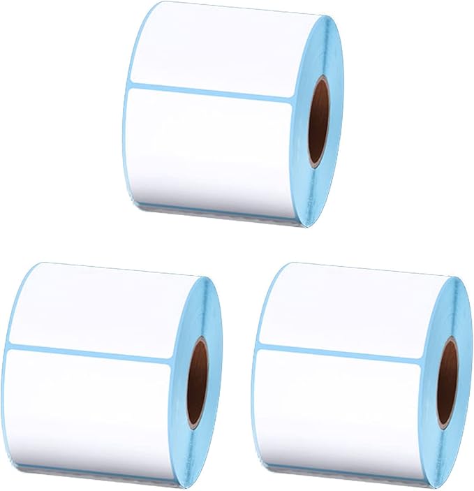 3 Roll Direct Thermal Shipping Labels, 6040mm/6050mm, 1500 Labels
