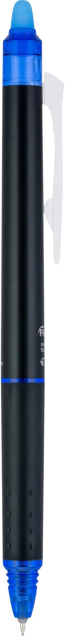 Pilot FriXion Synergy Clicker Erasable, Refillable, Retractable Gel Ink Pens, Extra Fine Point 0.5 mm, Pack of 8, Blue, FriXion Erasable Pens 0.5 - Ideal for School & Office Writing