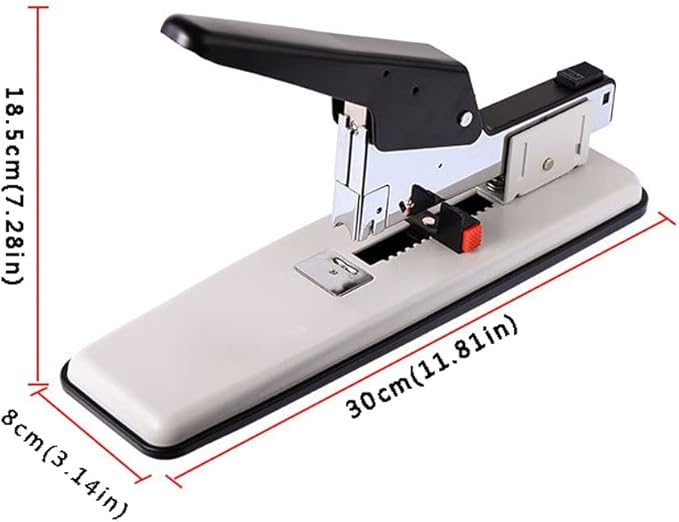 KUYWLMKMZZ Desk Stapler Heavy Duty Stapler Durable Thick Layer Stapler 100 Pages Capacity Suitable for Office Document Binding and Finishing School Supplies (Color : A)