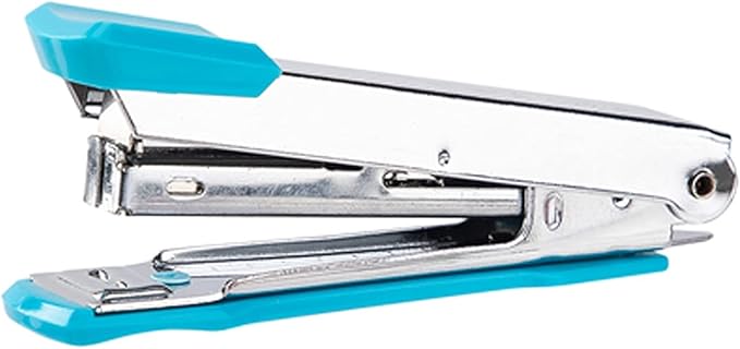 Liudan Stapler Stapler Metal Stapler Set Desktop Stapler 15 Sheets Stapling Capacity Shool Office Supplies 6 Colours Office Stapler (Color : E)