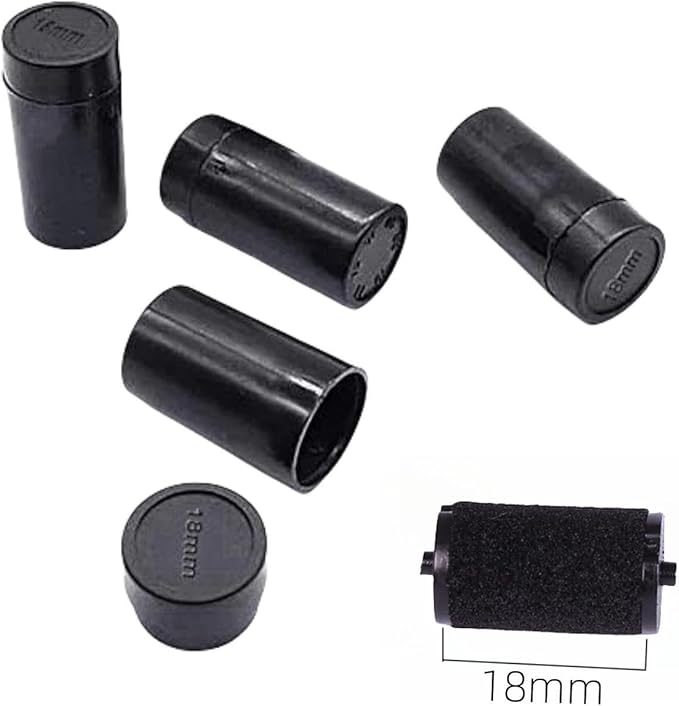 18mm Refill Ink Roll for MX6600 Price Tag Gun, 10pcs Cartridge, 2 Line Price Label Gun Ink Rolls, Price Tag Tool Accessory Set (10pcs Ink Rollers)