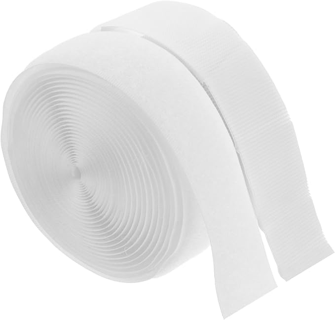 PRETYZOOM Double-Sided Tape for Curtains Hook and Loop Strips Strong Adhesive Backing for Home Office