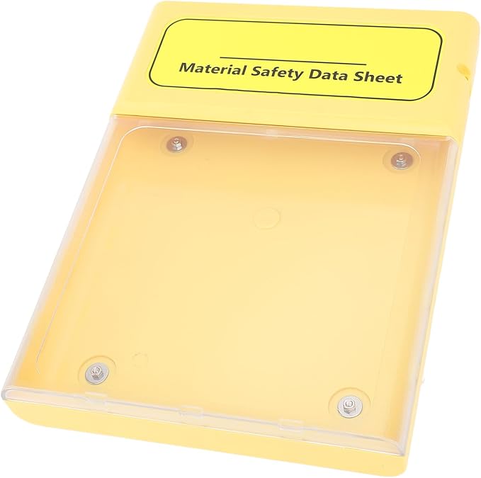 banapoy Visual Document Storage Box, Magnetic Wall Mount MSDS File Storage Box, Water Proof Outside Project Data Display Case, Safety Document Paper Holder
