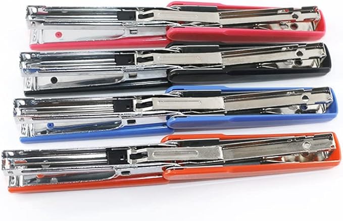 Desk Stapler Stapler Document Binding Stabler Desktop Stapler Labor-Saving Office Student Supplies 25 Pages Capacity 4 Colors for Choice School Supplies (Color : D)