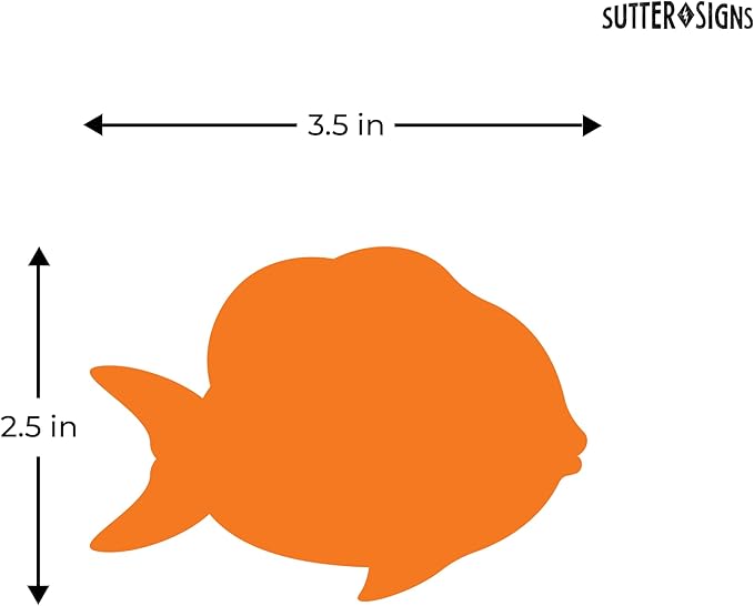 Paper Fish Cutouts 108pcs | Cut Out Shapes for Bulletin Board, Classroom, Decorations, Crafts
