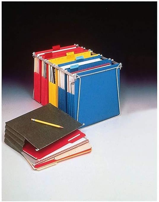 Staples Hanging File Folders, Letter Size, 3.5" Expansion, Assorted Colors, Heavy‑Duty Box‑Bottom – 4/Pack