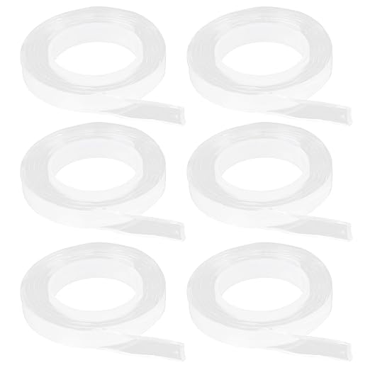 10Pcs Double Sided Tape, Reusable Transparent Adhesive Tape, Washable Seamless Mounting Tape for Walls, Strong Hold Acrylic Fasteners for Home Office Decor