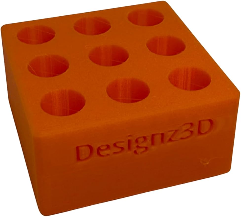 Desk Organizer for 510 Cartridges, Pens and Pencils - 9 Spaces (Orange)