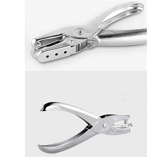 Document Paper Manual Puncher Small Single-Hole Hand-held Press Loose-Leaf Book Binding