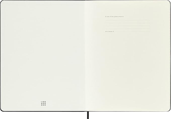 Moleskine Classic 18 Month 2025-2026 Weekly Planner, Hard Cover, XL (7.5" x 10"), Black, 208 pages